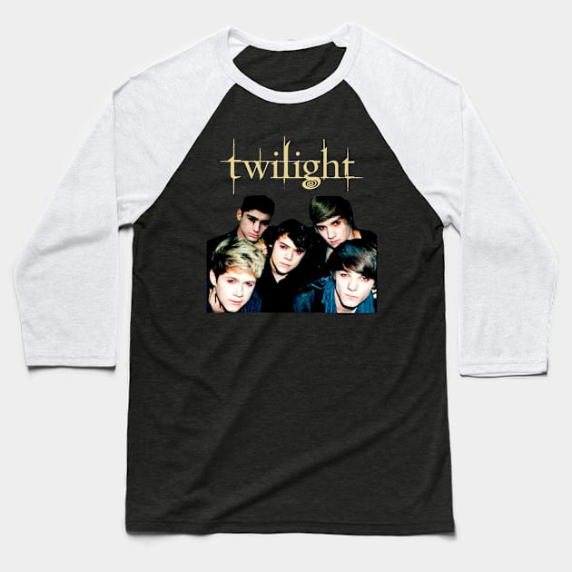 1D as Twilight Shirt The Twilight Saga Edward Cullen Baseball T-Shirt by TrikoNovelty